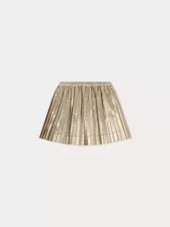 Child Bonpoint Skirts | Beryl Pleated Skirt Gold
