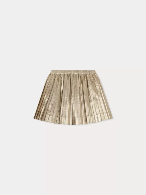 Child Bonpoint Skirts | Beryl Pleated Skirt Gold