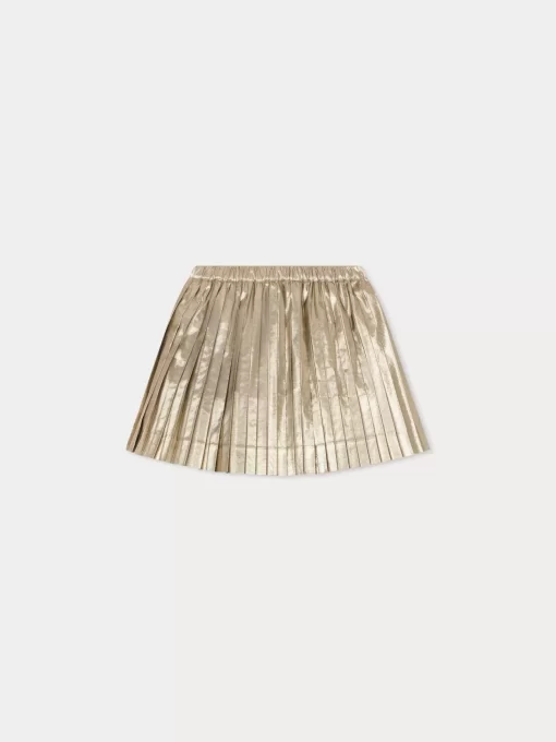 Child Bonpoint Skirts | Beryl Pleated Skirt Gold