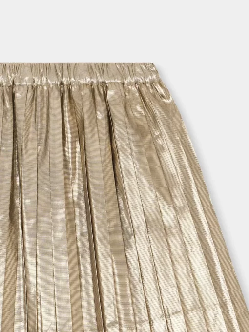 Child Bonpoint Skirts | Beryl Pleated Skirt Gold