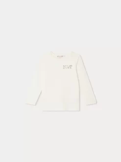 Child Bonpoint Tops | Blanca T-Shirt Milk White