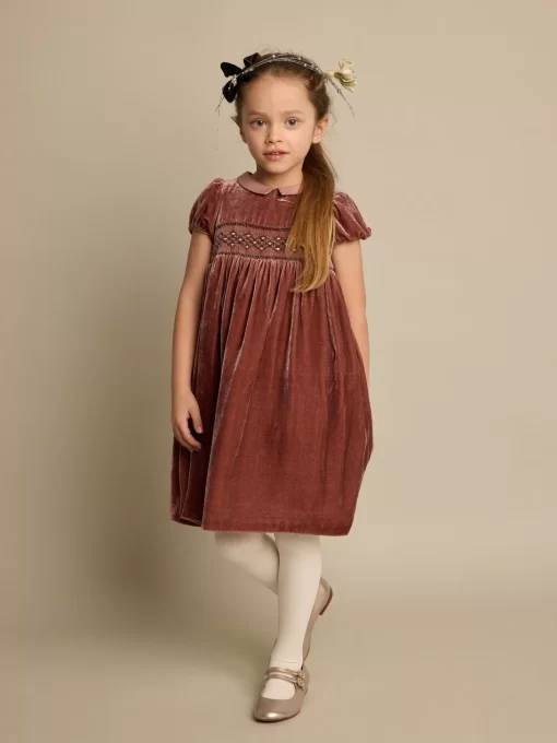 Child Bonpoint Dresses | Blossom Special Occasion Dress Terracotta