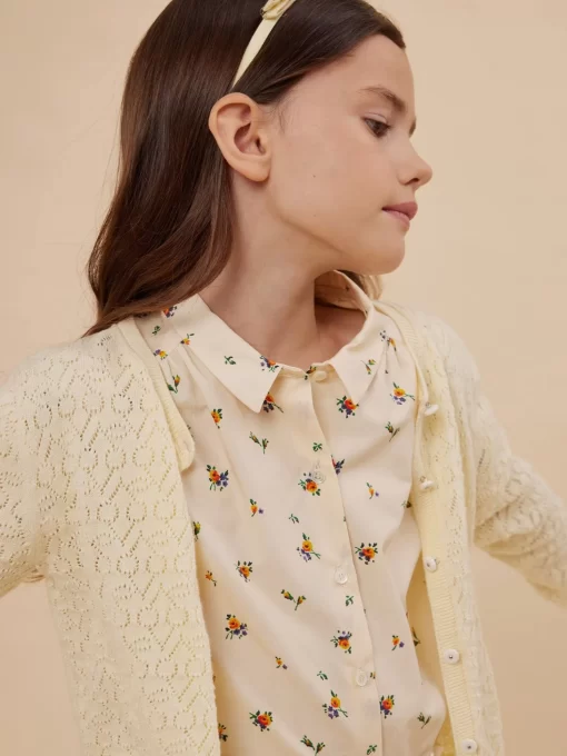 Child Bonpoint Tops | Blouse Adele Beige Rose
