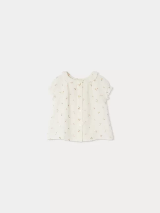 Newborn & Baby Bonpoint Tops | Blouse Lara Blanc Naturel