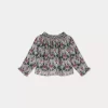 Newborn & Baby Bonpoint Tops | Blouse Smockee Griotte Fleur Figue