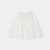 Child Bonpoint Tops | Blouse Tate Blanc Lait