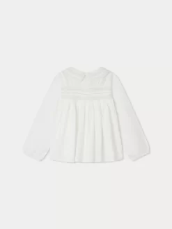 Child Bonpoint Tops | Blouse Tate Blanc Lait