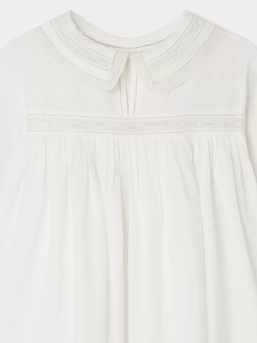 Child Bonpoint Tops | Blouse Tate Blanc Lait
