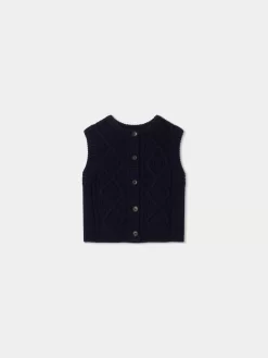 Child Bonpoint Cardigans And Sweaters | Bobolene Cardigan Navy