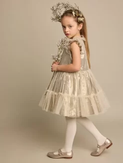 Child Bonpoint Dresses | Bonheur Dress Gold