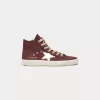 Child Bonpoint Shoes | & Golden Goose Francy High-Top Sneakers Plum