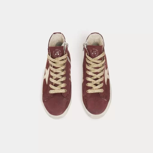 Child Bonpoint Shoes | & Golden Goose Francy High-Top Sneakers Plum