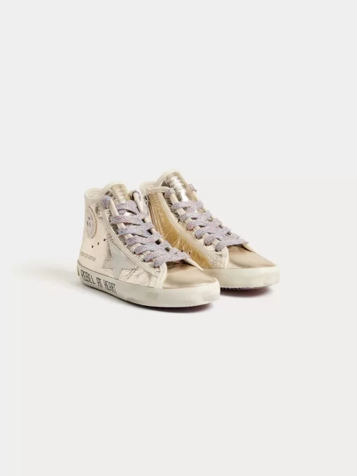 Newborn & Baby Bonpoint Shoes | X Golden Goose Francy High-Top Sneakers Gold