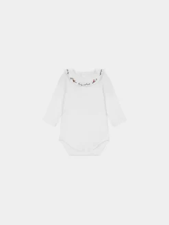Newborn & Baby Bonpoint Onesies And Pajamas | X Khaite Bird Onesie White
