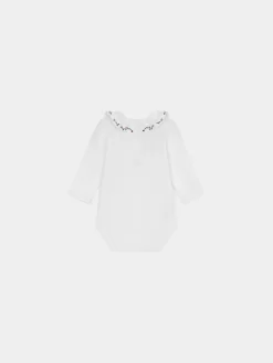 Newborn & Baby Bonpoint Onesies And Pajamas | X Khaite Bird Onesie White