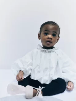 Newborn & Baby Bonpoint Tops | X Khaite Ellie Blouse Milk White