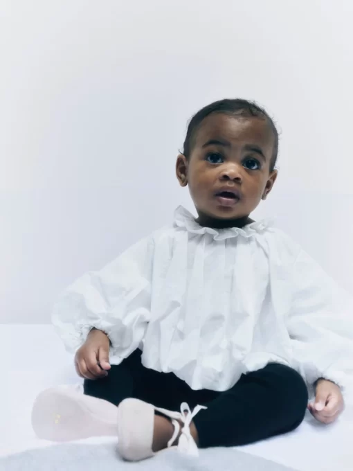 Newborn & Baby Bonpoint Tops | X Khaite Ellie Blouse Milk White
