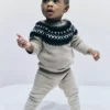 Newborn & Baby Bonpoint Sweaters And Cardigans | X Khaite Laina Sweater Mottled Beige