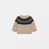Newborn & Baby Bonpoint Sweaters And Cardigans | X Khaite Laina Sweater Mottled Beige