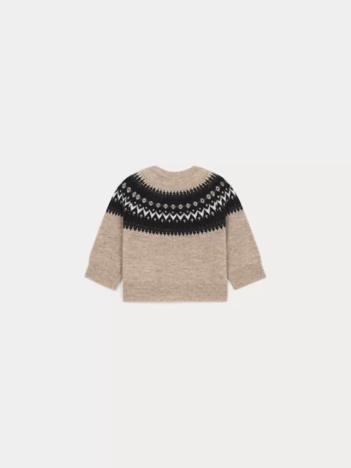 Newborn & Baby Bonpoint Sweaters And Cardigans | X Khaite Laina Sweater Mottled Beige