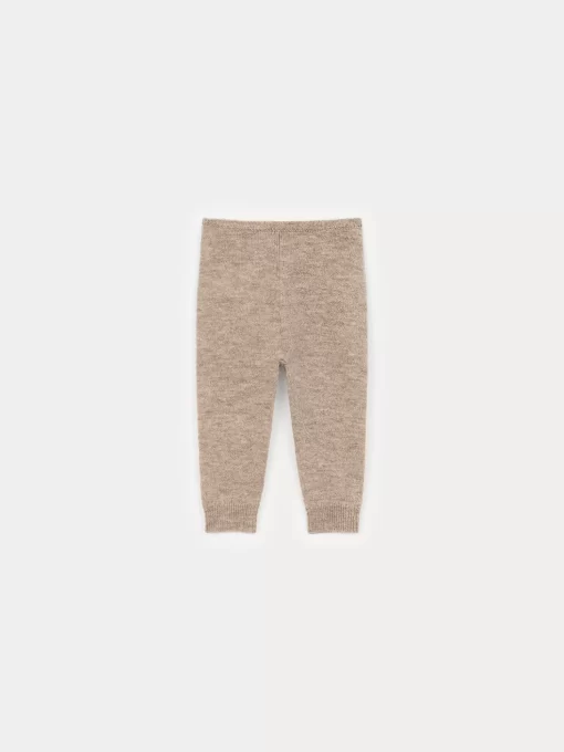 Newborn & Baby Bonpoint Leggings And Socks | X Khaite Louno Leggings Mottled Beige