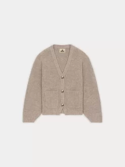 Child Bonpoint Cardigans And Sweaters | X Khaite Sienna Cardigan Heathered Beige