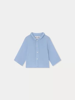 Newborn & Baby Bonpoint Tops | Boubou Shirt Blue Grey