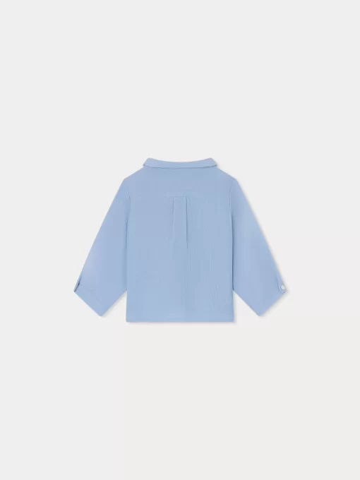 Newborn & Baby Bonpoint Tops | Boubou Shirt Blue Grey