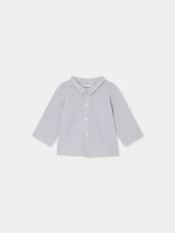 Newborn & Baby Bonpoint Tops | Boubou Shirt Grey Stripes