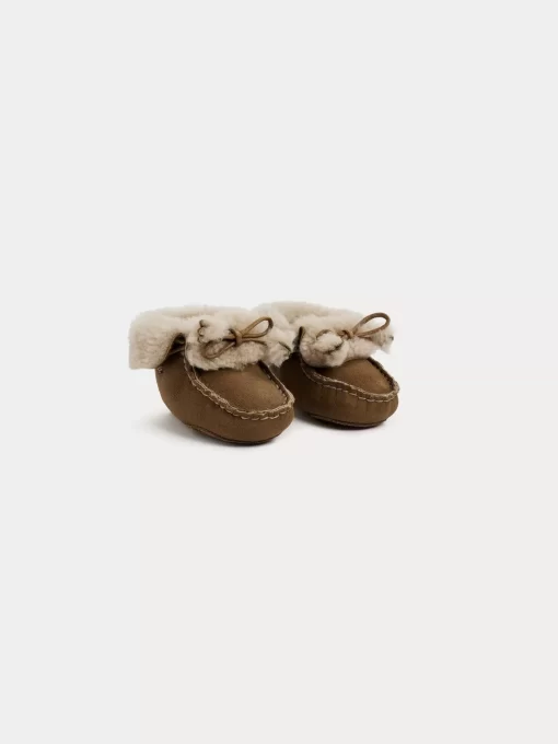 Newborn & Baby Bonpoint Shoes | Boule Soft Shoes Chestnut