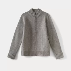 Child Bonpoint Cardigans And Sweaters | Boys' Cashmere Cardigan Heathered Gray