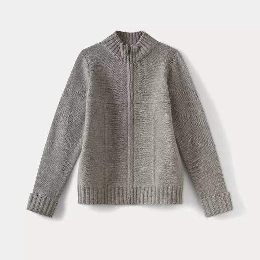 Child Bonpoint Cardigans And Sweaters | Boys' Cashmere Cardigan Heathered Gray