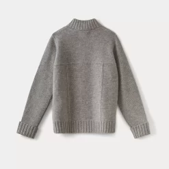 Child Bonpoint Cardigans And Sweaters | Boys' Cashmere Cardigan Heathered Gray