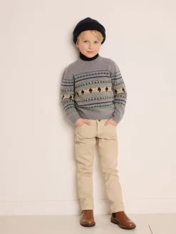 Child Bonpoint Cardigans And Sweaters | Branco Sweater Grey-Blue Multicolored