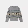 Child Bonpoint Cardigans And Sweaters | Branco Sweater Grey-Blue Multicolored
