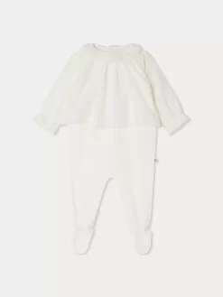 Newborn & Baby Bonpoint Onesies And Pajamas | Brise Pajamas White Milk