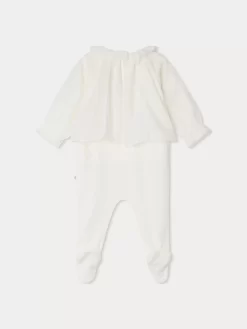 Newborn & Baby Bonpoint Onesies And Pajamas | Brise Pajamas White Milk