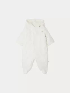 Newborn & Baby Bonpoint Outerwear | Caramelo Snowsuit Milk White