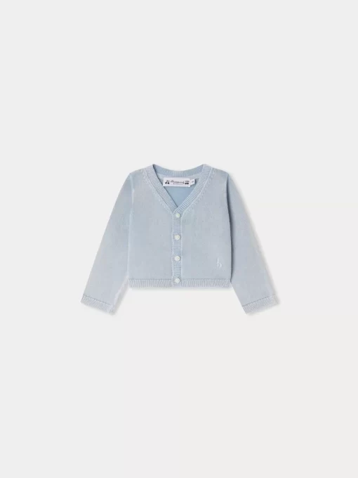 Newborn & Baby Bonpoint Sweaters And Cardigans | Cardigan Aymar Ciel