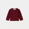 Newborn & Baby Bonpoint Sweaters And Cardigans | Cardigan Carina Bordeaux