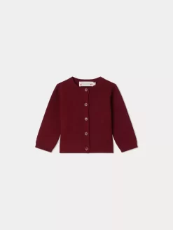 Newborn & Baby Bonpoint Sweaters And Cardigans | Cardigan Carina Bordeaux