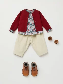 Newborn & Baby Bonpoint Sweaters And Cardigans | Cardigan Carina Bordeaux