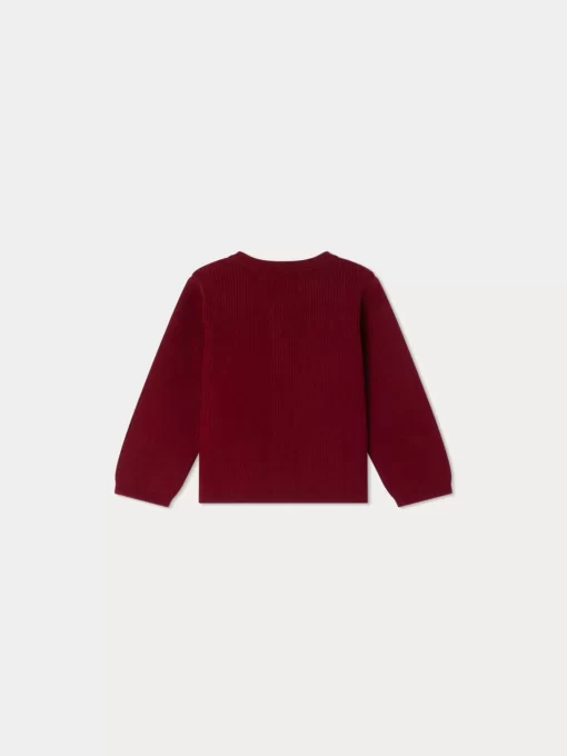 Newborn & Baby Bonpoint Sweaters And Cardigans | Cardigan Carina Bordeaux