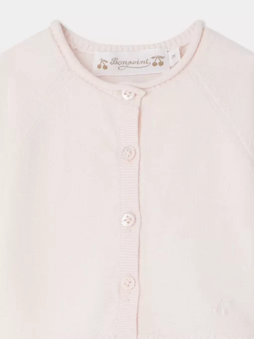 Newborn & Baby Bonpoint Sweaters And Cardigans | Cardigan Fadi Rose