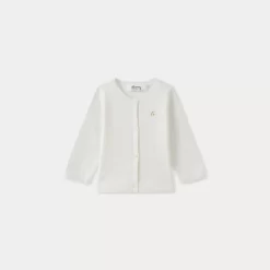 Newborn & Baby Bonpoint Sweaters And Cardigans | Cardigan Milk White