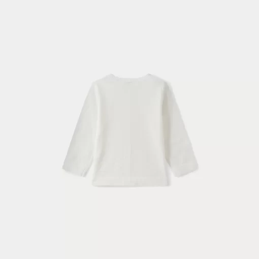 Newborn & Baby Bonpoint Sweaters And Cardigans | Cardigan Milk White