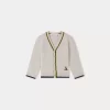 Newborn & Baby Bonpoint Sweaters And Cardigans | Cardigan Teotim Gris Chine Clair