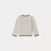 Newborn & Baby Bonpoint Sweaters And Cardigans | Cardigan Teotim Gris Chine Clair