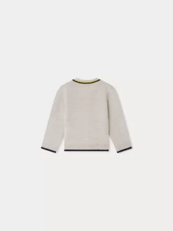 Newborn & Baby Bonpoint Sweaters And Cardigans | Cardigan Teotim Gris Chine Clair