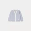 Newborn & Baby Bonpoint Sweaters And Cardigans | Cardigan Teotim Rayures Ciel